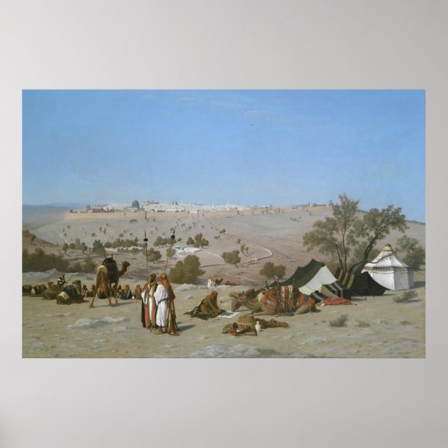 Jerusalem from the Mount of Olives | 1880 Poster (Front)