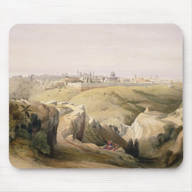 Jerusalem from the Mount of Olives, April 8th 1839 Mouse Pad (Front)