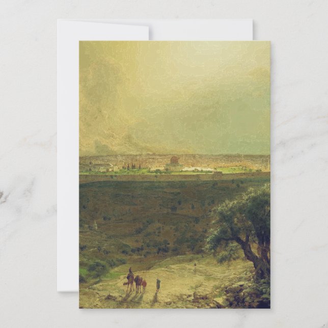 Jerusalem from the Mount of Olives Invitation (Front)