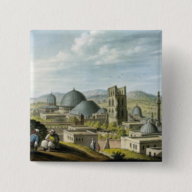 Jerusalem from the West, pub. by William Watts, 18 Button (Front)