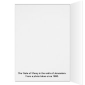 Jerusalem - Gate of Mercy Cards (Inside (Left))