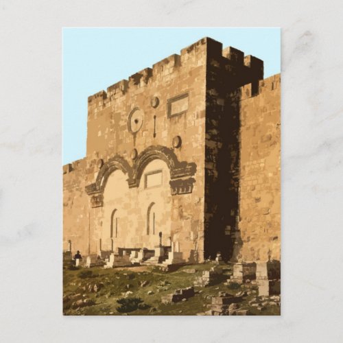 Jerusalem _ Gate of Mercy Postcard