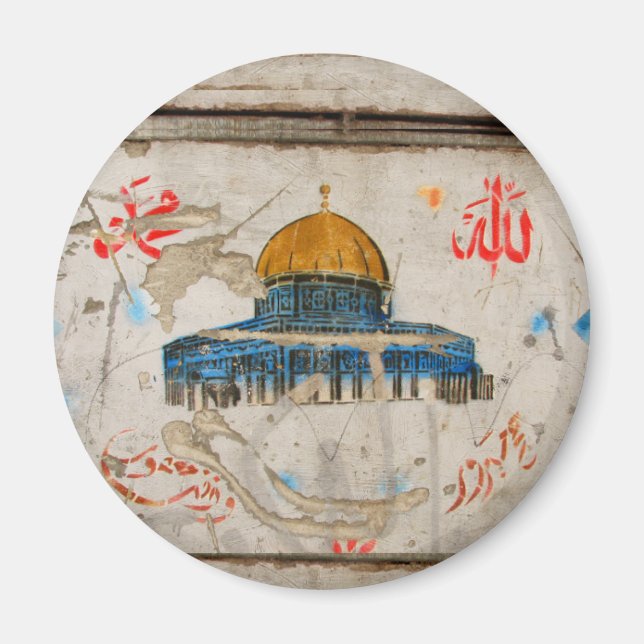 Jerusalem Graffiti Magnet (Front)