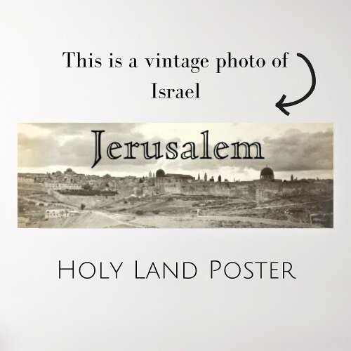 Jerusalem Holy Land Photo Poster