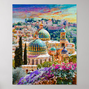 Jerusalem is the most beautiful city on the World Poster