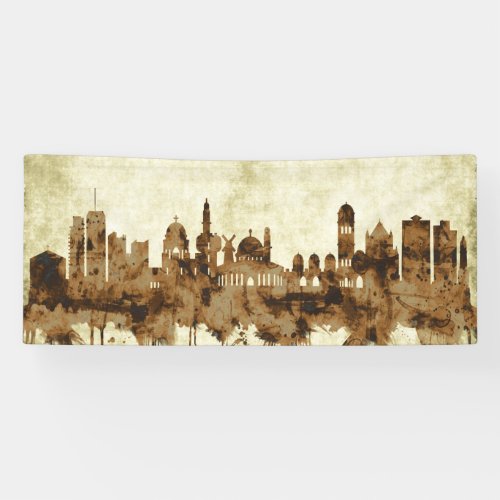 Jerusalem Israel Cityscape Banner