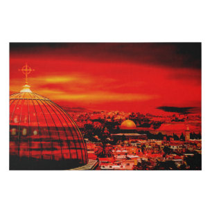 Jerusalem Israel Faux Canvas Print