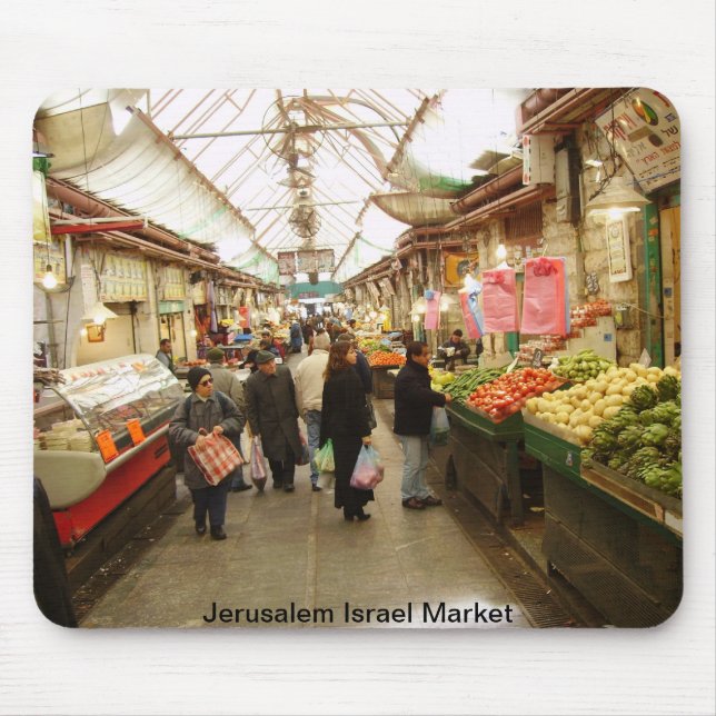 Jerusalem Israel Market Mouse Pad (Front)