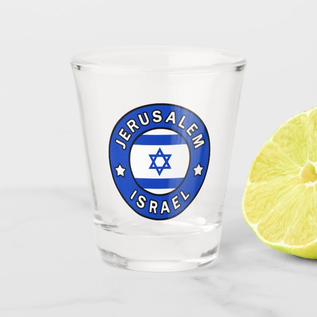 Jerusalem Israel Shot Glass (Front)