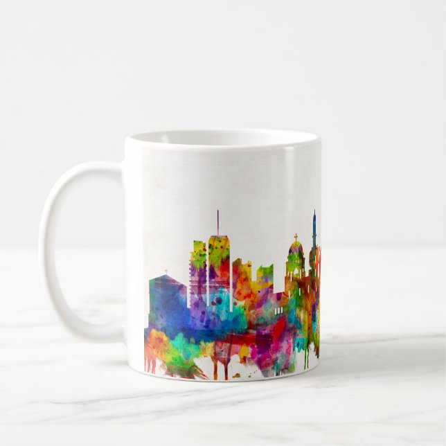 Jerusalem Israel Skyline Coffee Mug (Left)