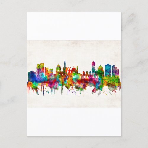 Jerusalem Israel Skyline Invitation Postcard