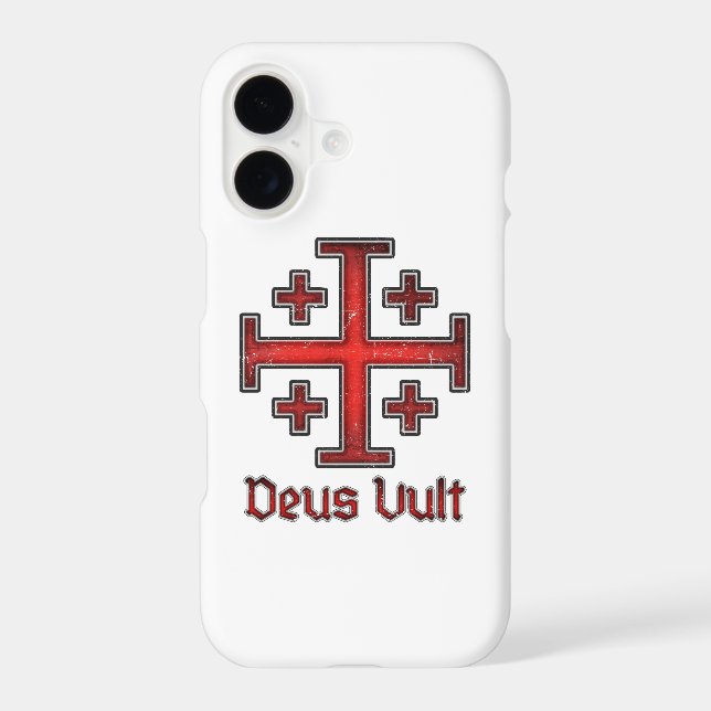 Jerusalem Knight Templar Crusader Cross Christian Case-Mate iPhone Case (Back)