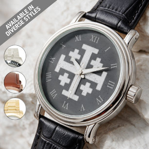 Jerusalem Knight Templar Crusader Cross Christian Watch