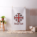 Jerusalem Knight Templar Crusader Cross Deus Vult Fabric