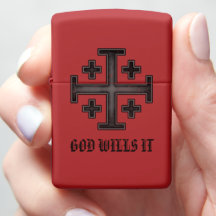 Jerusalem Knight Templar Crusader Cross Deus Vult