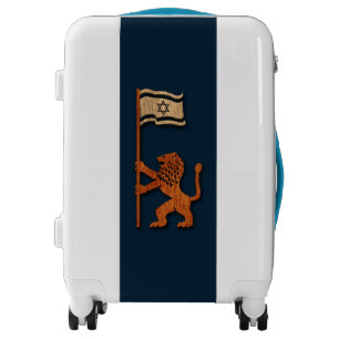 Jerusalem Lion With Flag Luggage