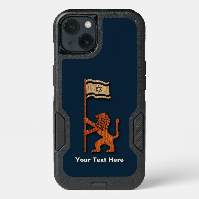 Jerusalem Lion With Flag Otterbox iPhone Case (Back)