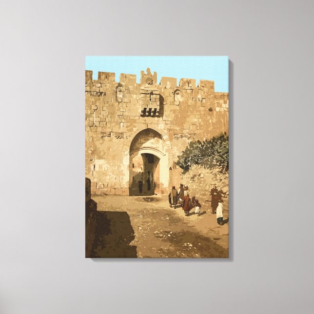 Jerusalem - Lions' Gate Canvas Print (Front)