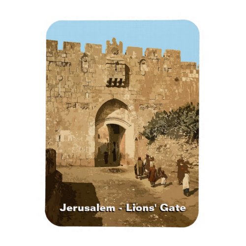 Jerusalem _ Lions Gate Magnet