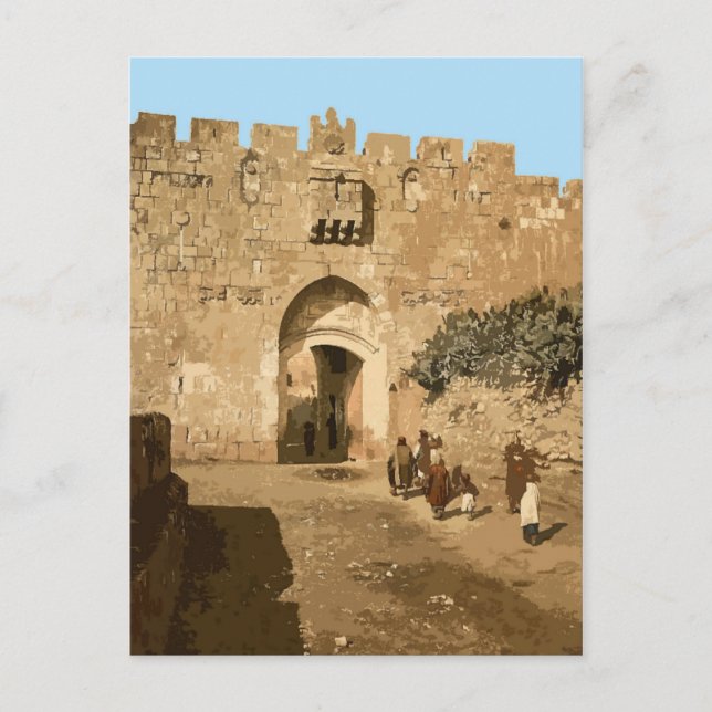 Jerusalem - Lions' Gate Postcard (Front)