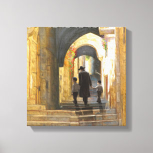 Jerusalem Old City Israel Painting Landscape Canvas Print