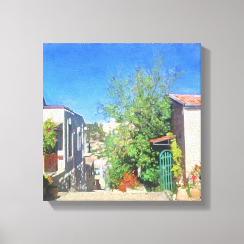 Jerusalem Old City Israel Painting Landscape Canvas Print