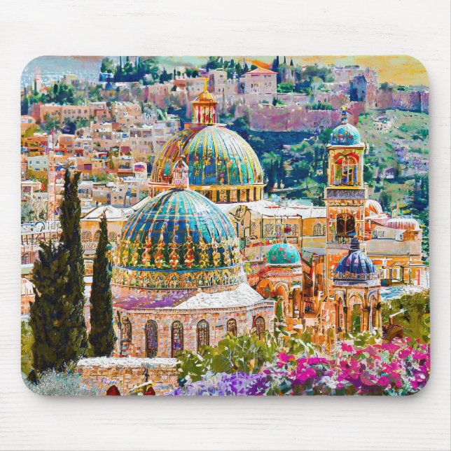 Jerusalem Old City Mouse Pad (Front)