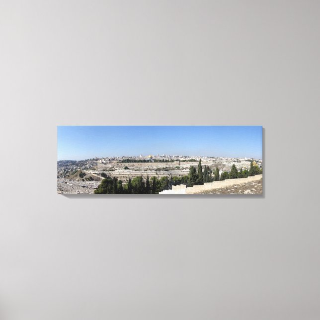 Jerusalem Panorama Canvas Print (Front)