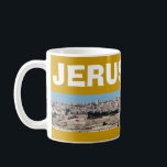 JERUSALEM* Panoramic Mug<br><div class="desc">Enjoy your favorite beverage and a little bit of Ireland with this beautiful Jerusalem mug. Jerusalem is the capital city of Iceland and also a holy city for Christians, Jews, and Muslims. The mug has JERUSALEM written across the top in large letters. Below this is a panoramic photo of Jerusalem's...</div>
