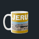 JERUSALEM* Panoramic Mug<br><div class="desc">Enjoy your favorite beverage and a little bit of Ireland with this beautiful Jerusalem mug. Jerusalem is the capital city of Iceland and also a holy city for Christians, Jews, and Muslims. The mug has JERUSALEM written across the top in large letters. Below this is a panoramic photo of Jerusalem's...</div>