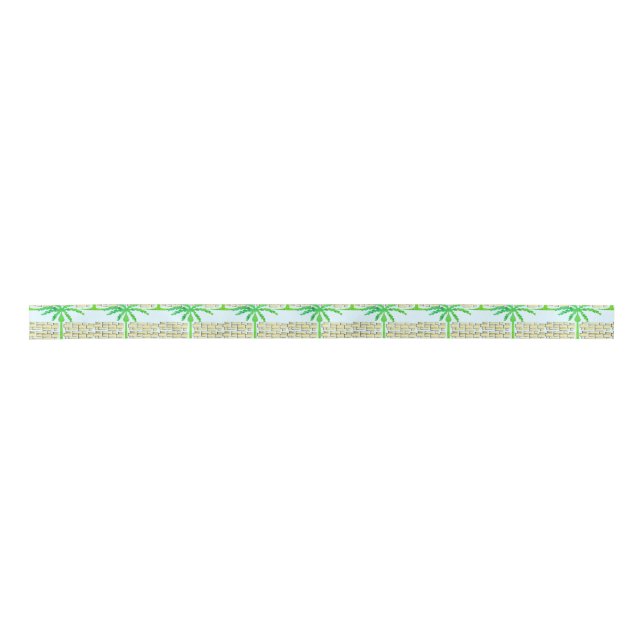 Jerusalem Pattern Satin Ribbon (Front)