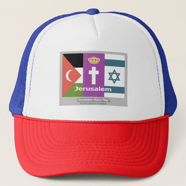 Jerusalem Peace Flag Hat (Front)