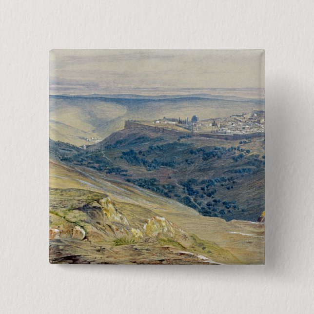 Jerusalem Pinback Button (Front)