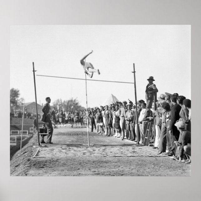 Jerusalem Pole Vault, 1930s Poster (Front)
