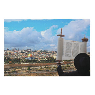 jerusalem Pray For The Peace Of Jerusalem Faux Canvas Print