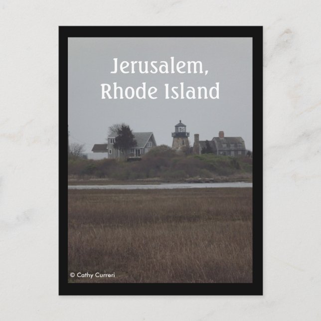 Jerusalem, Rhode Island Postcard (Front)