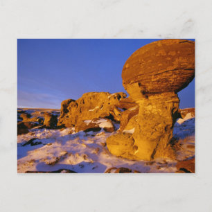 Jerusalem Rocks in Winter near Sweetgrass Postcard
