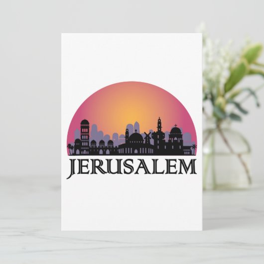 Jerusalem Skyline - Israel Travel (Standing Front)