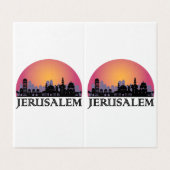 Jerusalem Skyline - Israel Travel (Outside Unfolded)