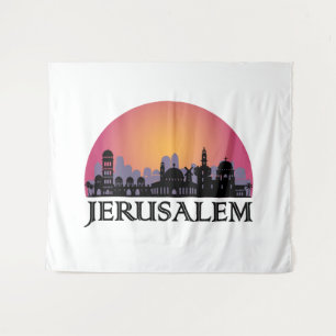 Jerusalem Skyline - Israel Travel Tapestry