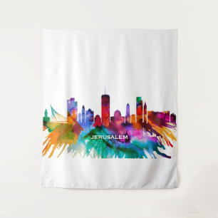 Jerusalem Skyline Tapestry