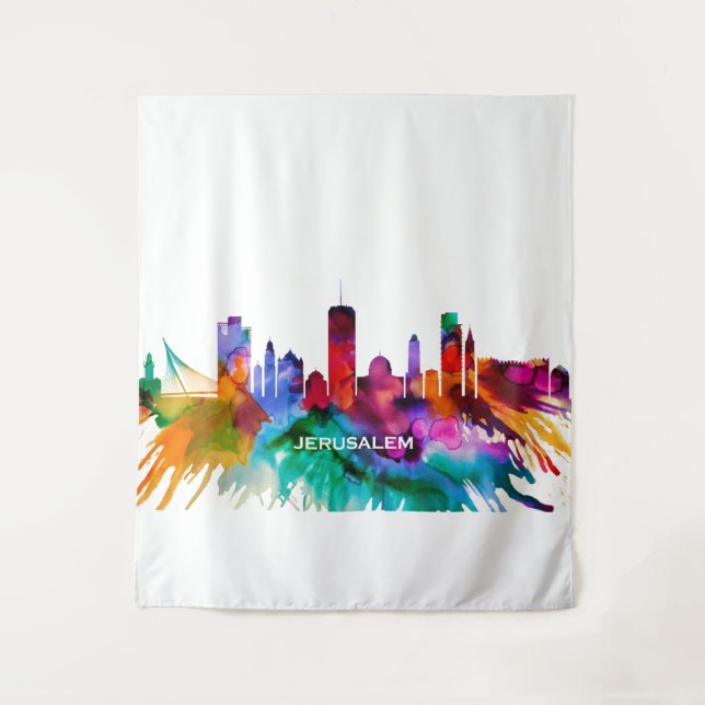 Jerusalem Skyline Tapestry (Front)