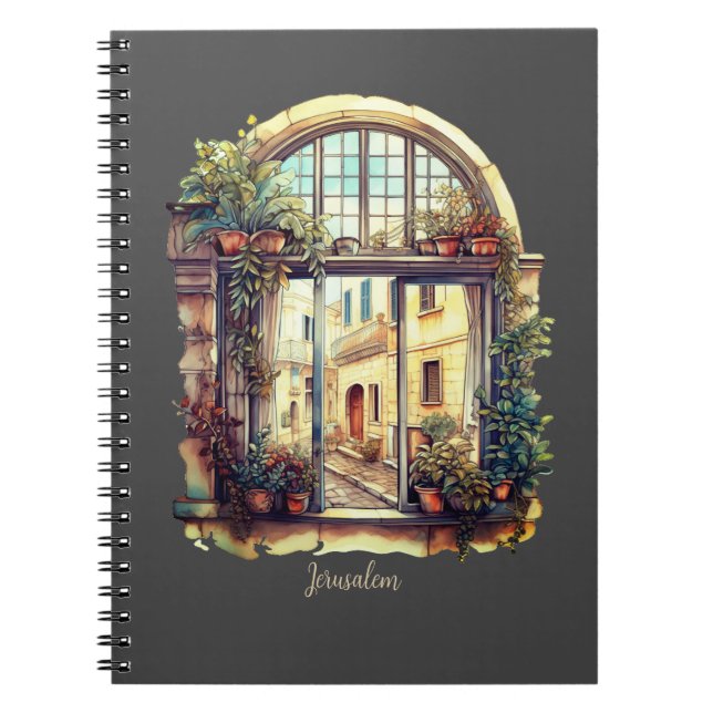 Jerusalem Spiral Photo Notebook (Front)
