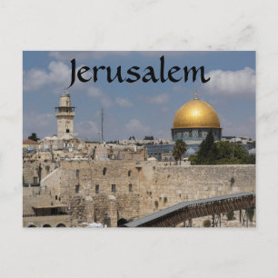 Jerusalem Temple Mount Israel Postcard