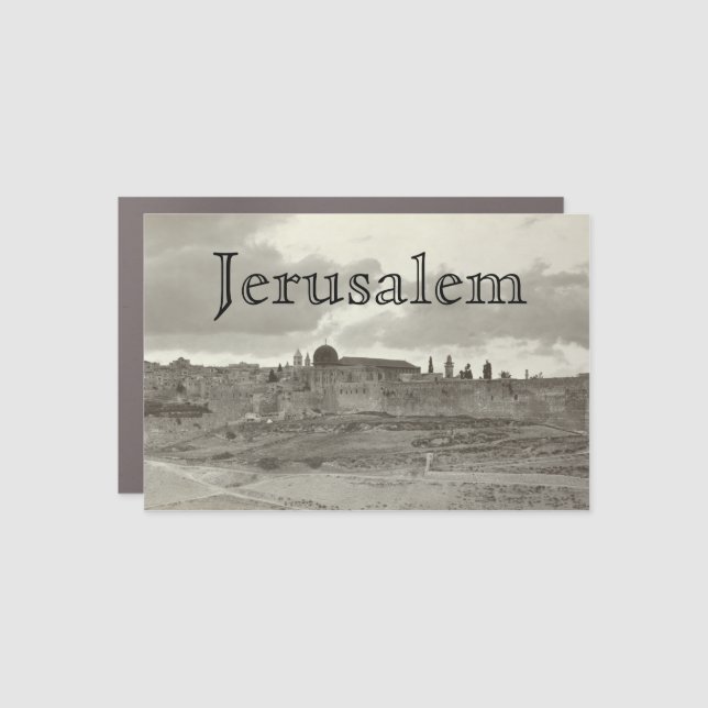 Jerusalem_The Holy City Car Magnet (Front)