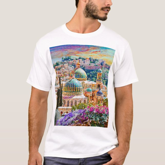 Jerusalem, the most amazing city in the World T-Shirt (Front)