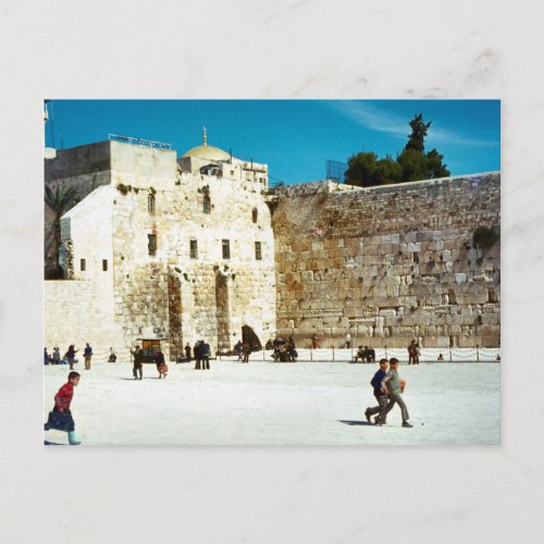 Jerusalem the Western Wall Postcard