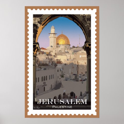 Jerusalem Timeless Tapestry of Culture  History Poster