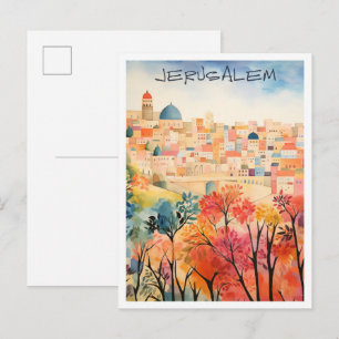 Jerusalem Travel Postcard