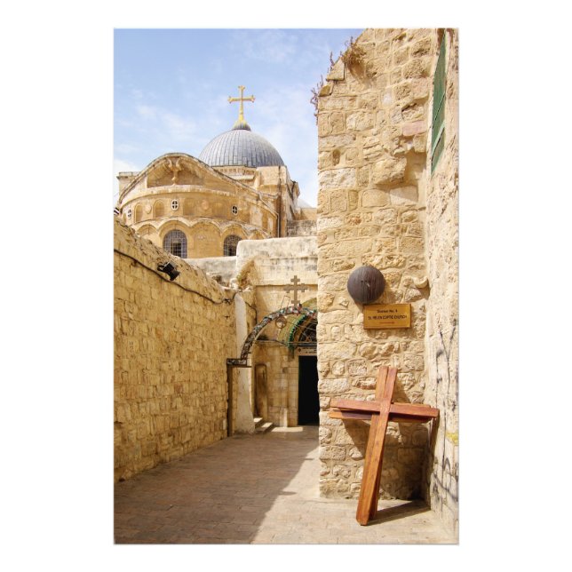 Jerusalem Via Dolorosa Station IX of the Cross Photo Print (Front)